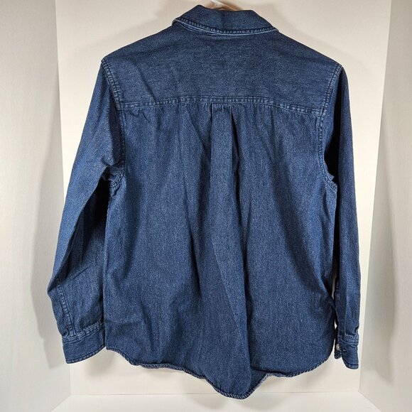 Disney Store Denim Shirt Winnie The Pooh Tigger Eeyore Piglet Embroidery Medium - Picture 3 of 9